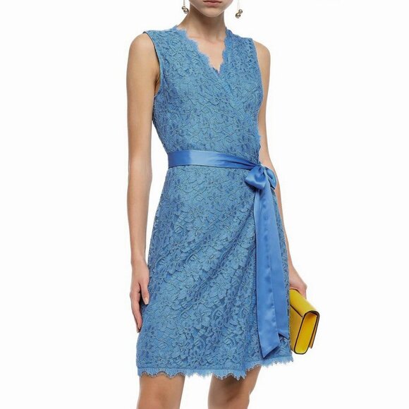 NWT Diane von Furstenberg Lace Wrap Dress